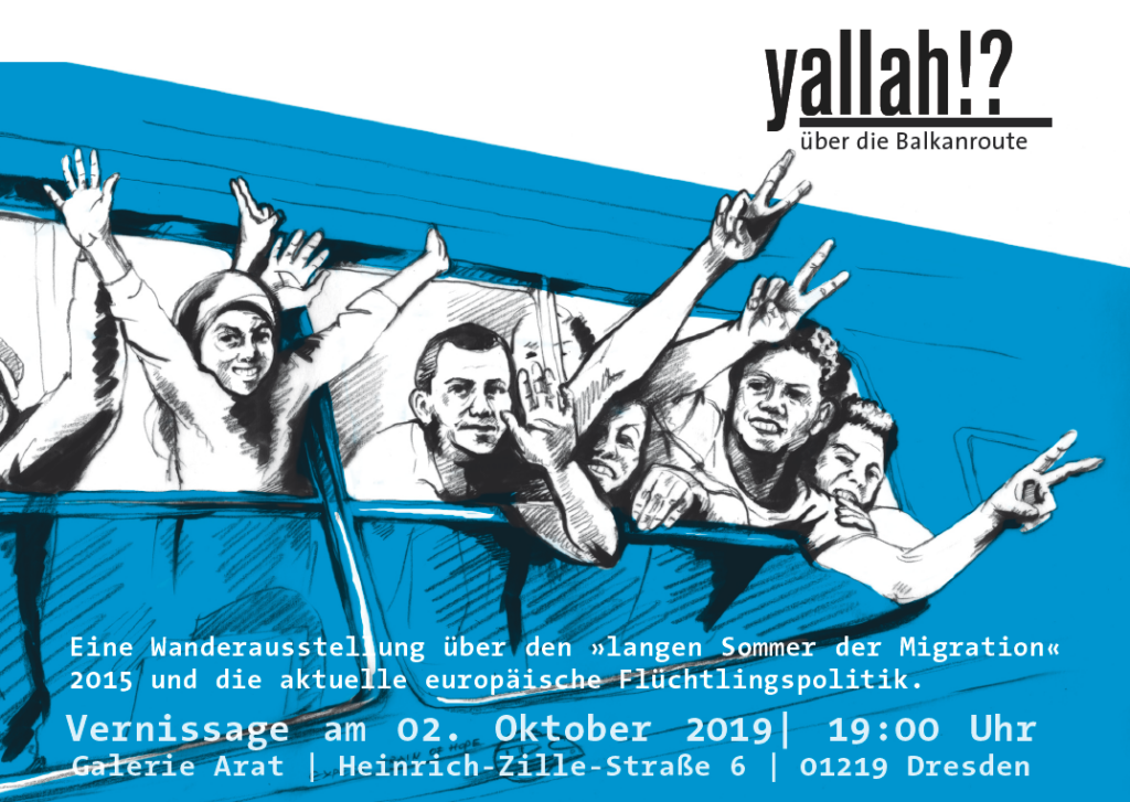 Ausstellung "yallah!? über die Balkanroute"